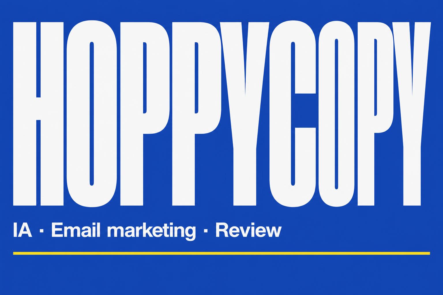 HoppyCopy: la IA que escribe emails que la gente abre (y no suena a ChatGPT)