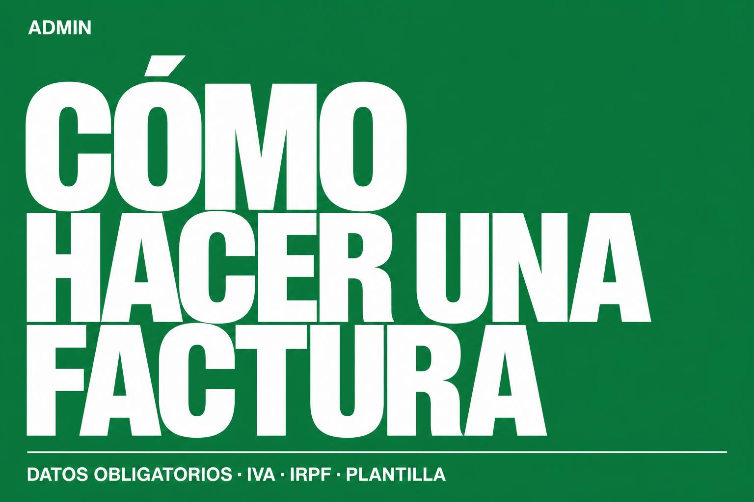 Cómo hacer una factura de 10