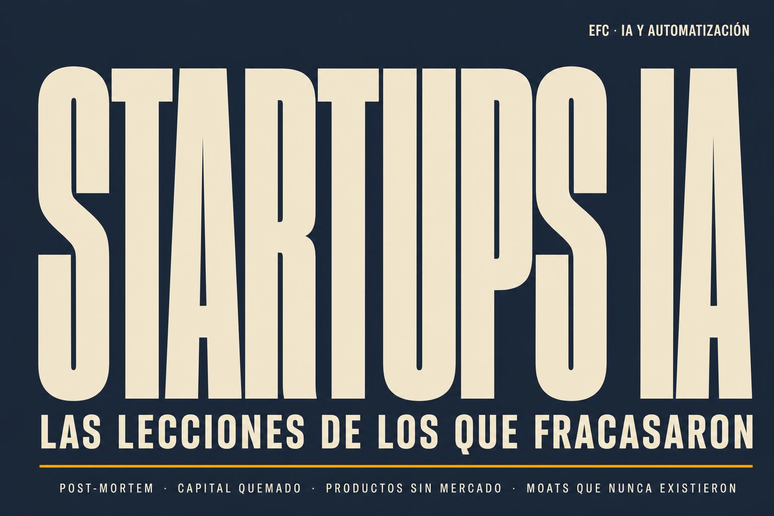 Lecciones Aprendidas de Fracasos en Startups de Inteligencia Artificial