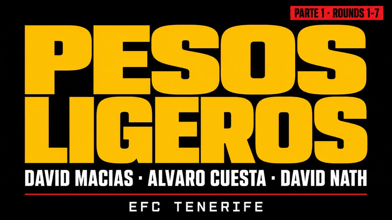 Entrepreneurs Fight Club Tenerife – Pesos Ligeros David Macias vs Alvaro cuesta & David Nath Rounds 1-7