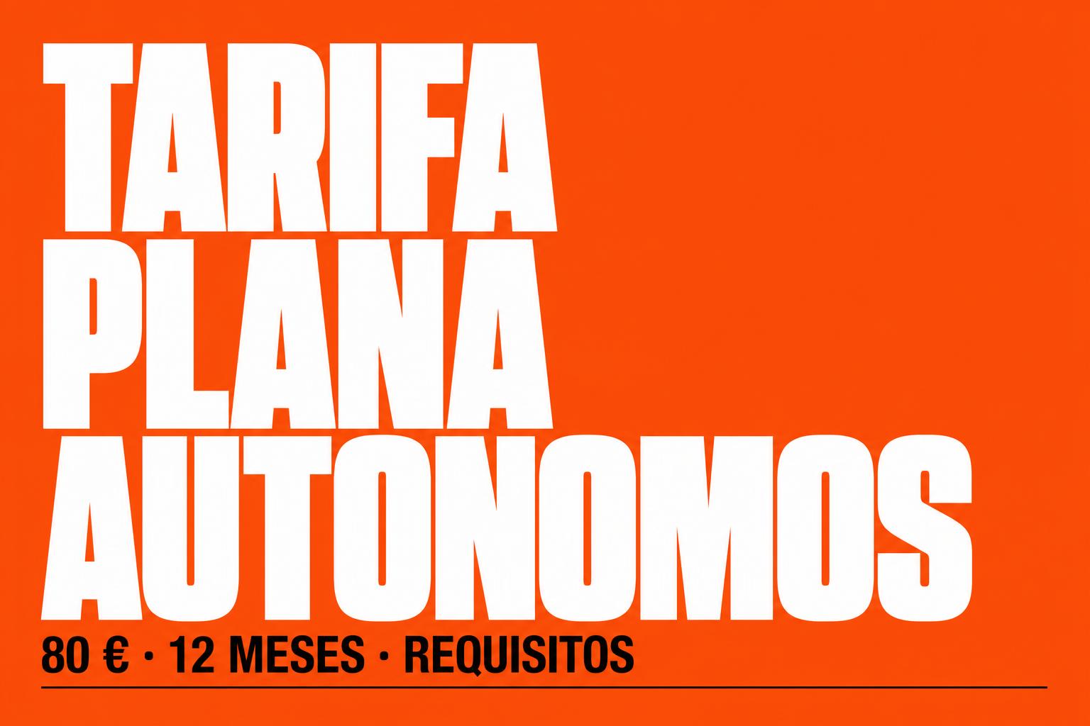 Tarifa plana para autónomos